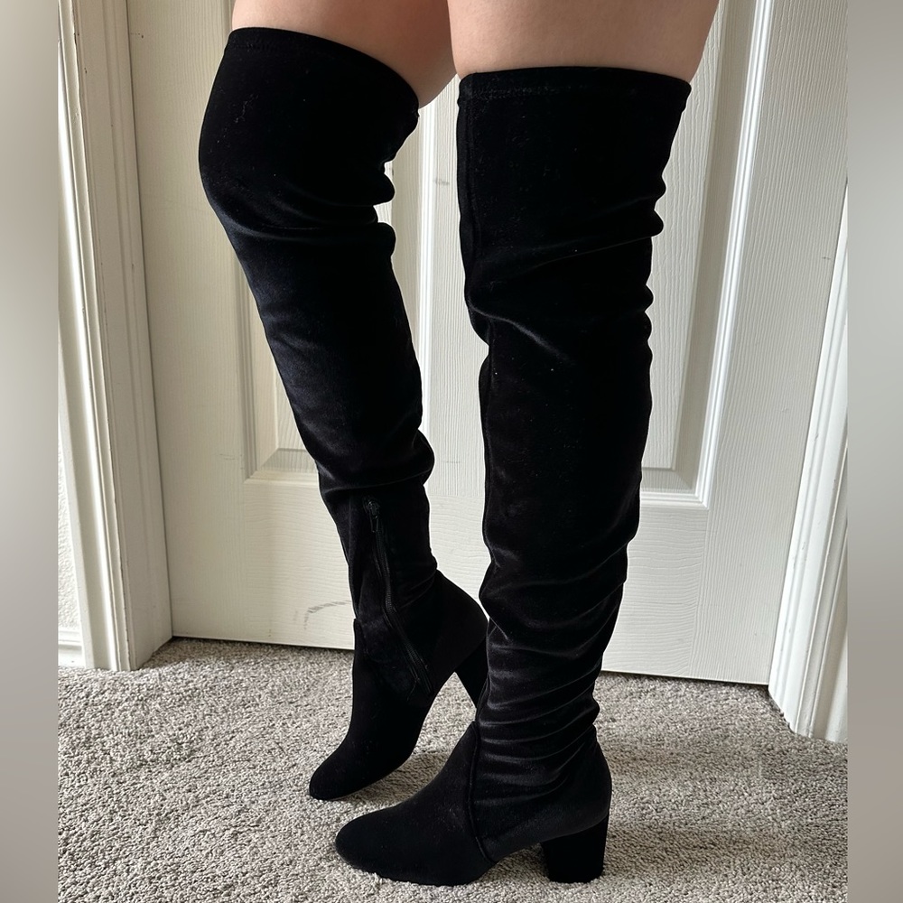 Inc International Concepts Rikkie Over-The-Knee Boots Women's 6. Black